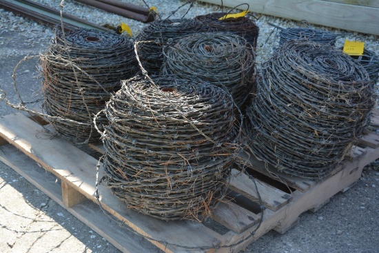 (6) rolls of barbed wire