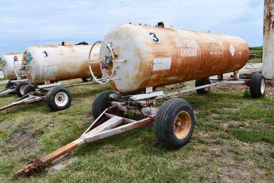 1,450 gal. NH3 tank on gear