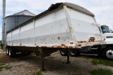 1995 Wheeler 38' steel hopper bottom grain trailer