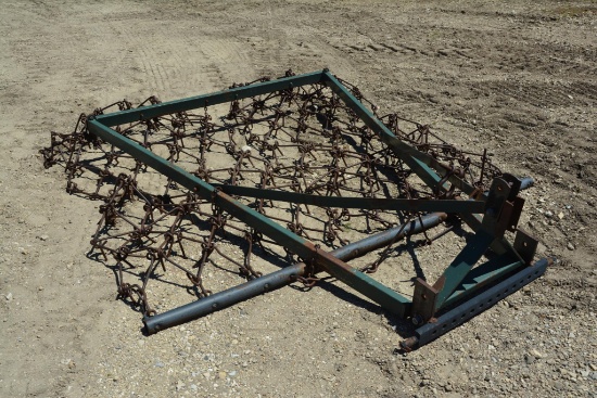 Shopbuilt 3-pt pasture harrow