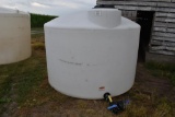 Norwesco 1,550 gal. tank with valves