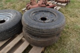 (2) 6.40-15 tires & rims