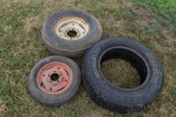 Michelin 265/65R17 tire, 8.55-14H78-14 tire & rim, 4.00-12 tire & rim