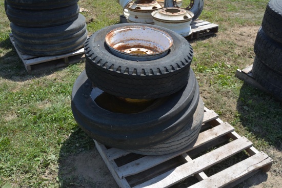 (3) misc. tires and rims