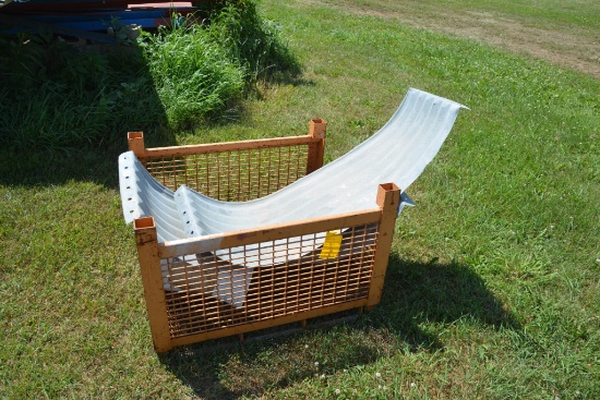 Steel tote and contents