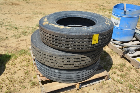 (3) 22.5 truck tires
