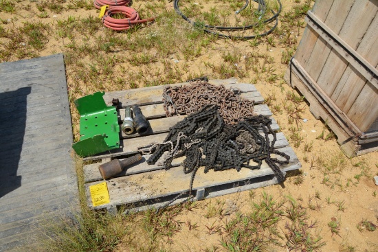 PTO shield , adapter , chains, etc.