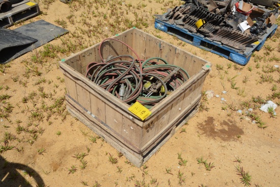 Large amount of acetylene torch hose, tips, valves