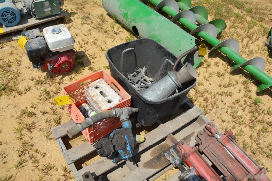 Hi pro hyd. product pump, seed tubes, etc.,