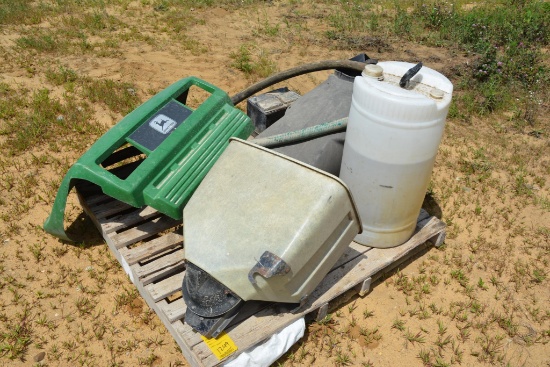 Poly combine unload spout, planter box, etc.