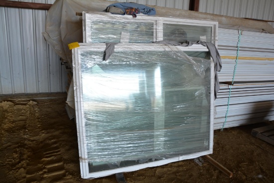 72" Windows , large bay window