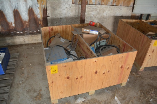 Pallet of truck parts to include, belts, brake shoes etc.