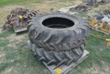 (2) 14.9R28 front tractor tires