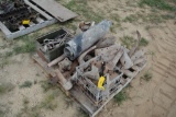 Pallet of items to include; plow shears , muffler, sweeps, etc.