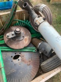Various John Deere Parts including coulter blades, NH3 cooling tower, etc.