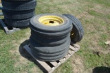 (4) Tractor and imp tires w/ rims