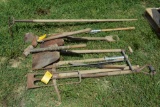 Grouping of long handled tools
