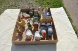 Shakers, bird figurines, etc.