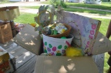 Lot Box of Easter Decor