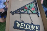 Modern Cast Iron Welcome Sign