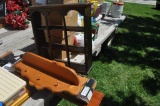 assortment of wooden shelves