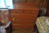 5-drawer vintage upright dresser