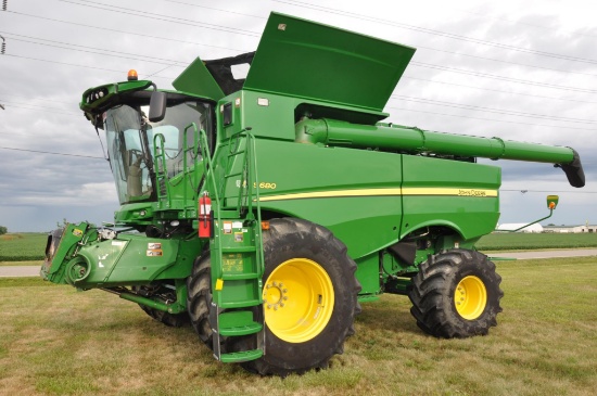 2016 JD S680 4wd combine