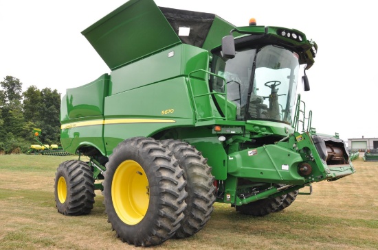 2013 JD S670 2wd combine