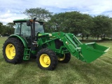 2016 JD 6120E MFWD tractor w/loader