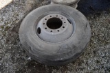 11R22.5 tire and steel rim