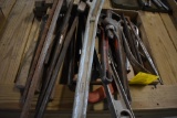 Pipe wrenches, crow bars & hammers