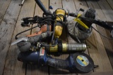 Power tools, drill, angle grinder, buffer, & Lincoln grease gun