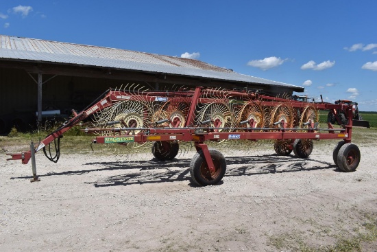 Sitrex MK-12 12-wheel hay rake