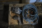 Power tools, extension cords, Black & Decker drill & Craftsman belt sander