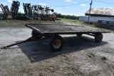 Hay rack on running gear