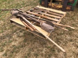 Pallet of long-handle tools