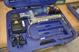 Lincoln electric grease gun w/case, charger & (2) batteries