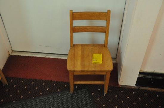 Wooden Child's Sunday School Chair