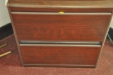 2-drawer wood file cabinet