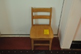 Wooden Child's Sunday School Chair