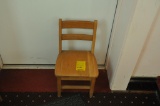 Wooden Child's Sunday School Chair