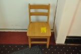 Wooden Child's Sunday School Chair