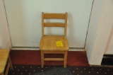 Wooden Child's Sunday School Chair