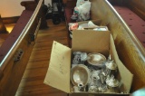 variety of silver plate items, and other religious pieces