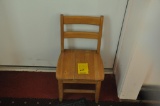 Wooden Child's Sunday School Chair