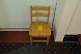 Wooden Child's Sunday School Chair