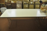 6ft wooden folding table