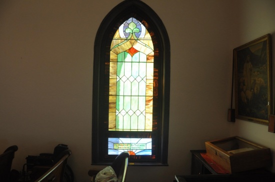 106" x 42" Religious Stained glass window