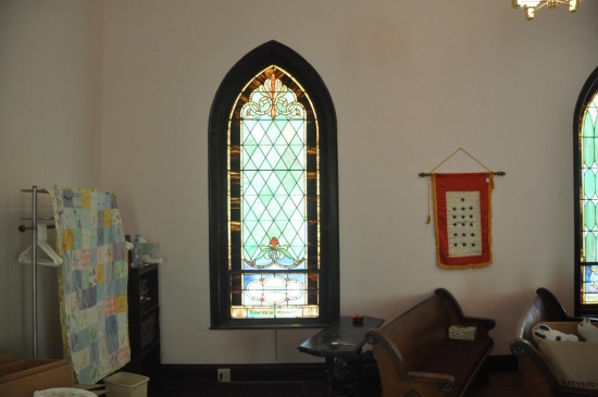 106" x 42" Religious Stained glass window