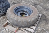 13.00-24 foam filled tire on 8-bolt rim